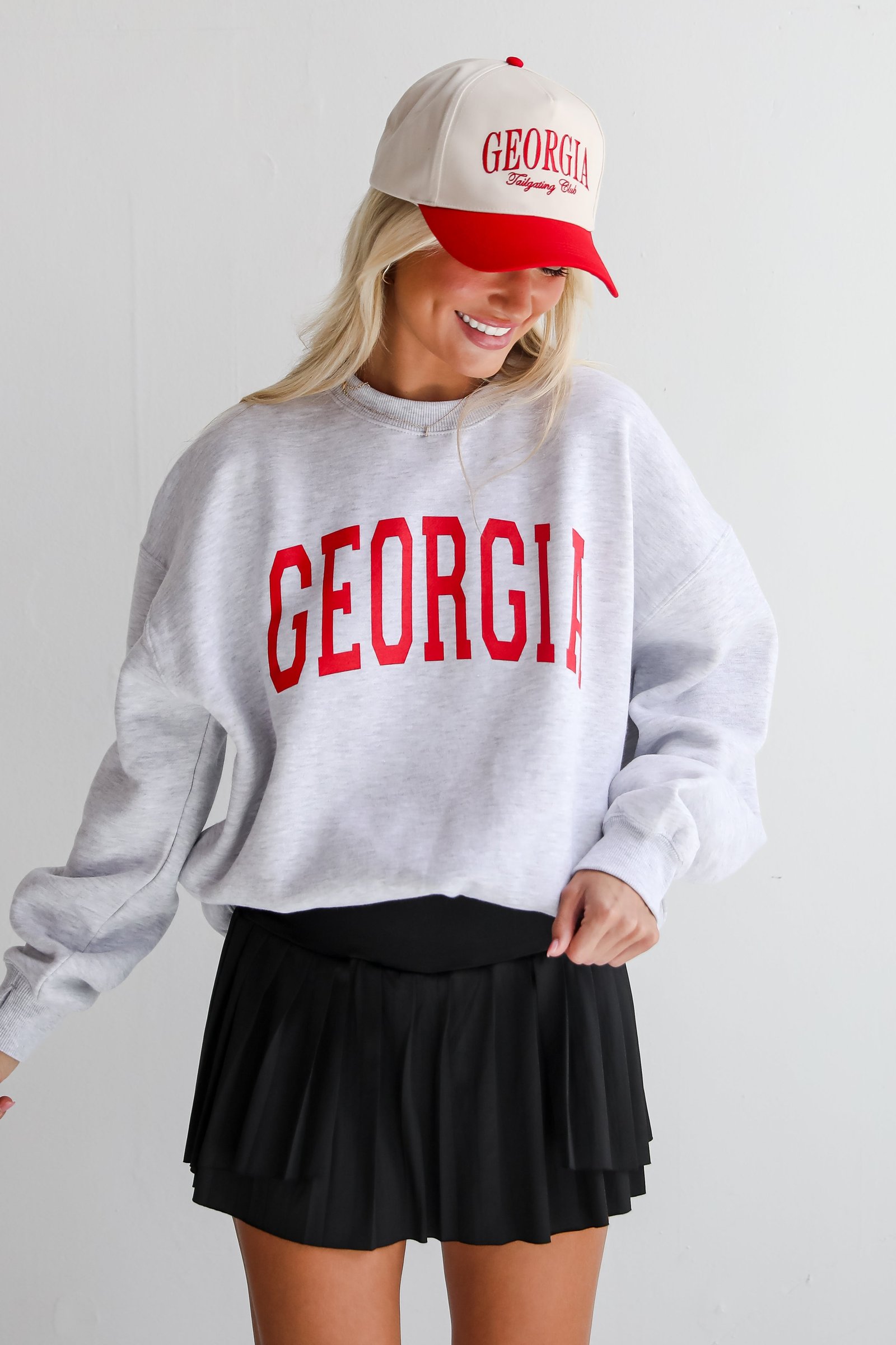 Heather Grey Georgia Sweatshirt EO12