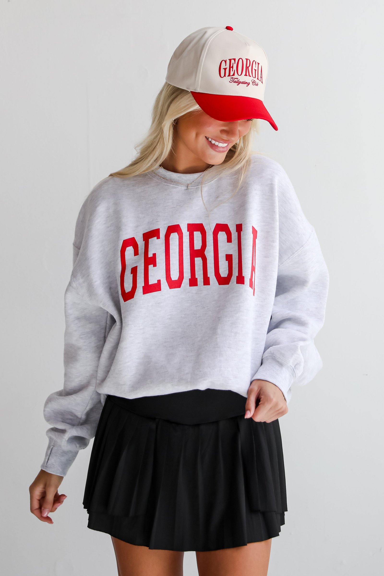 Heather Grey Georgia Sweatshirt EO12