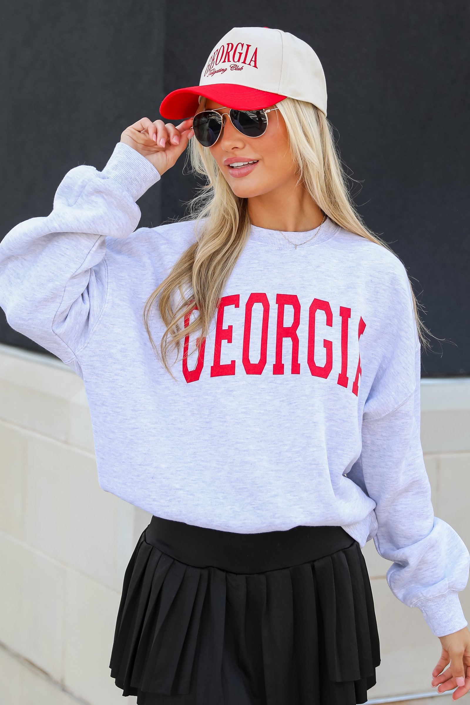 Heather Grey Georgia Sweatshirt EO12