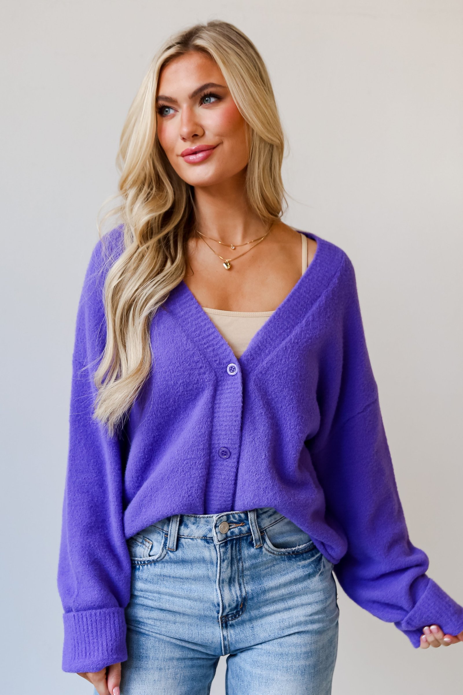 Shelby Lavender Sweater Cardigan MY6